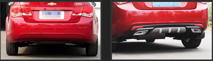Alerón trasero ABS para Chevrolet Cruze 2008-2016 difusor cenefa negro - imagen 2
