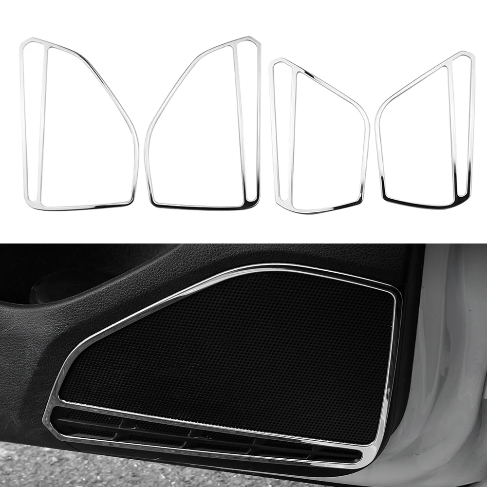 4 rejillas altavoz acero inoxidable VW Golf 7 MK7 2012-2019