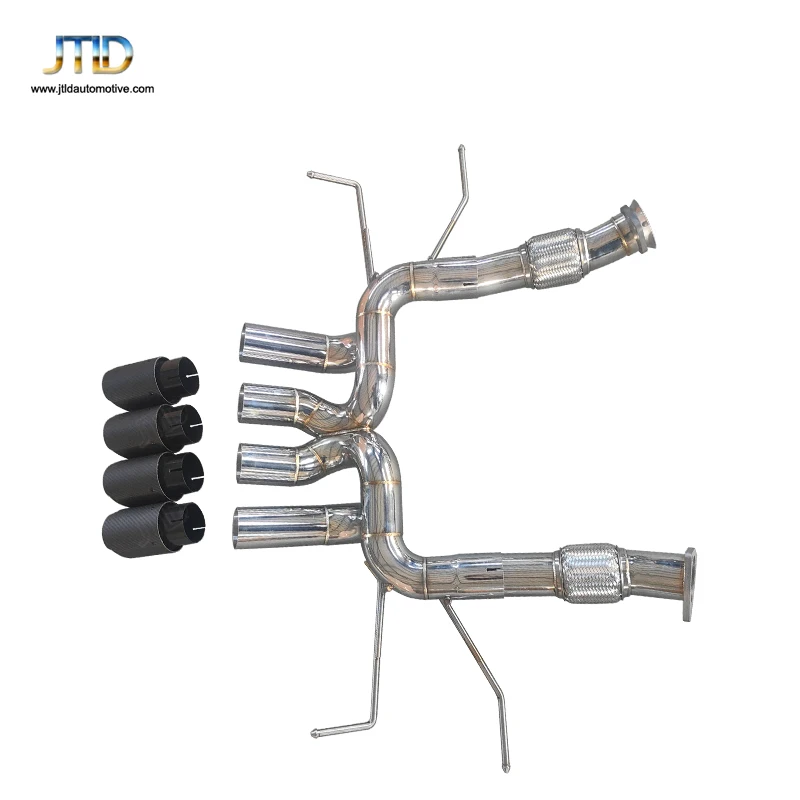 Sistema Catback de Escape de Tubo X de Acero Inoxidable para Chevrolet Corvette C8 Z06 - imagen 5