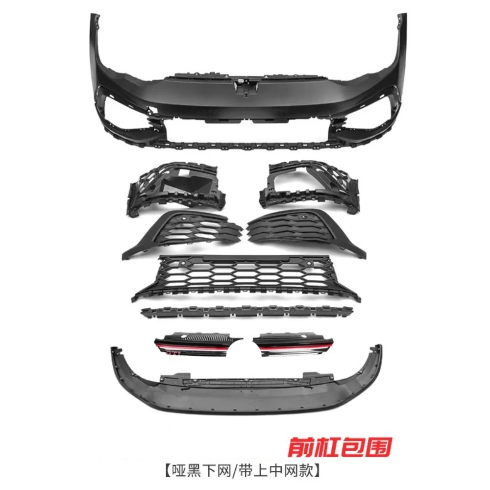Kit rejilla delantera sin pintar VW Golf 8 para parachoques