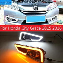 Luces diurnas LED con intermitente para Honda City Grace 2015-2016