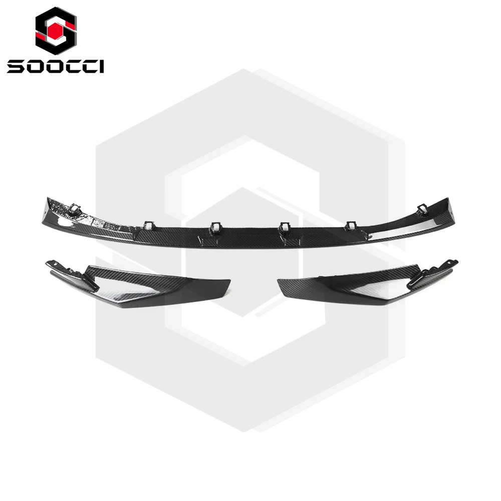 Labio delantero fibra de carbono BMW M3 M4 G80 G82 splitter - imagen 2