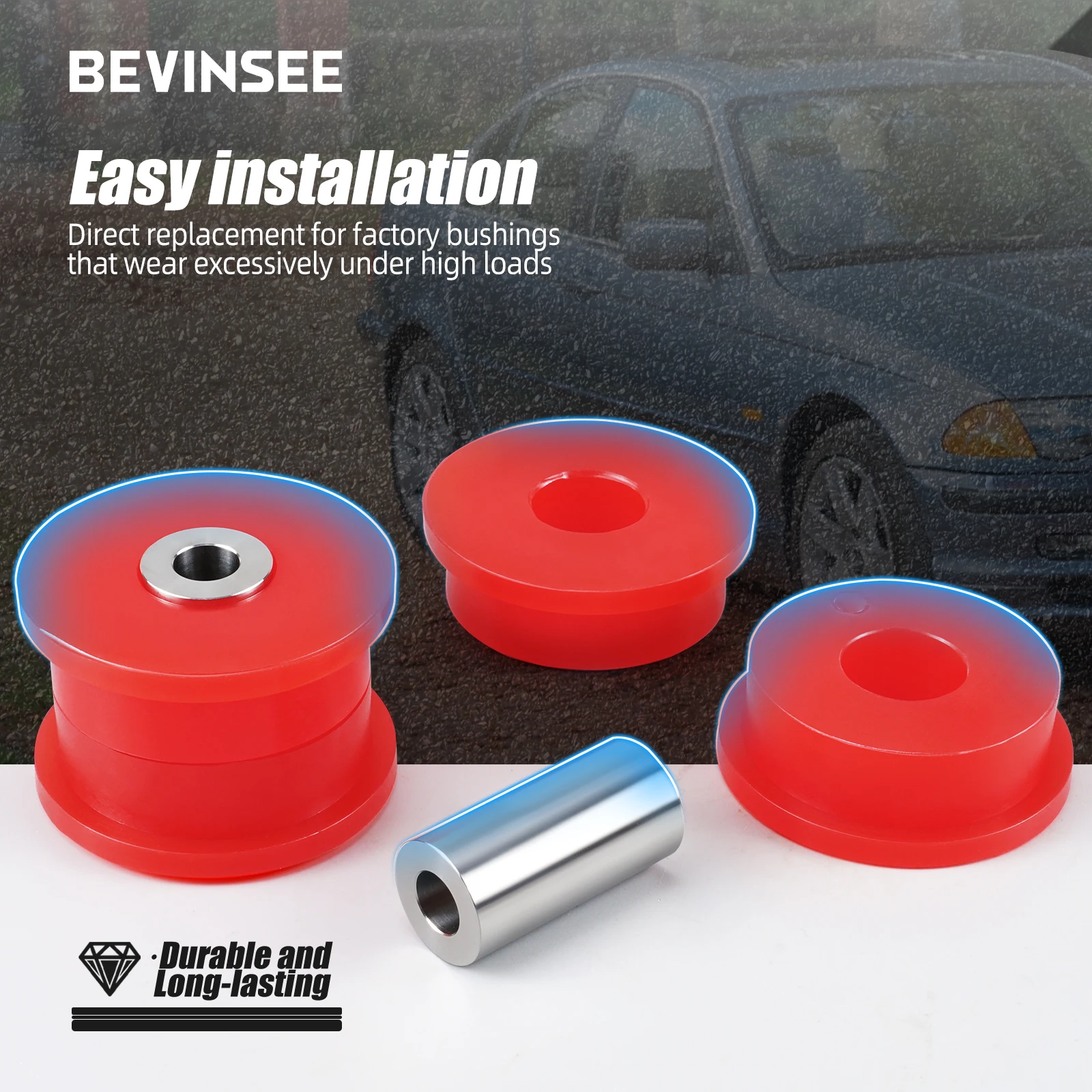 BEVINSEE Bujes poliuretano brazo arrastre BMW E36/E46/X3 - imagen 5
