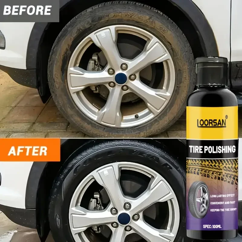 Cera brillo neumáticos y plásticos – duradero para coche - imagen 3