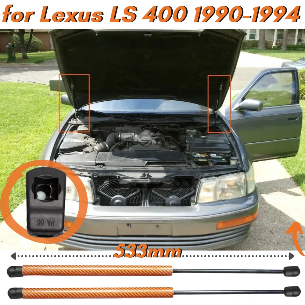 Puntales de capó Lexus LS400 1990-1994