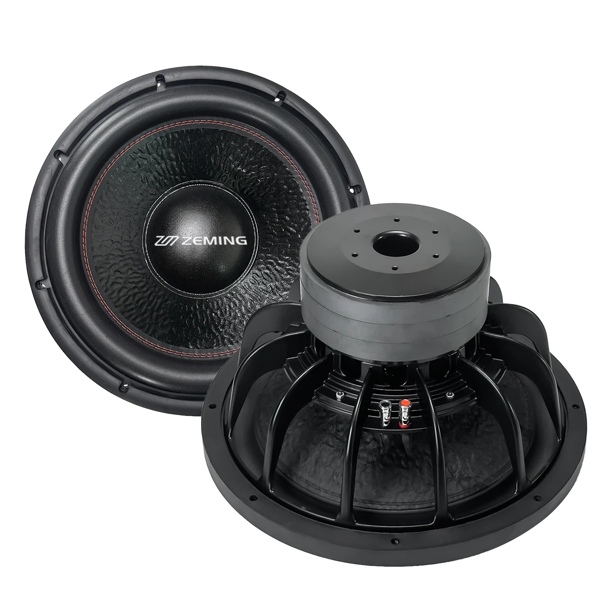 Zeming-Subwoofer de cono de papel de 15 pulgadas, bobina de voz doble, imanes triples de impedancia de 4 Ohm, altavoz de graves de Audio para coche - imagen 2