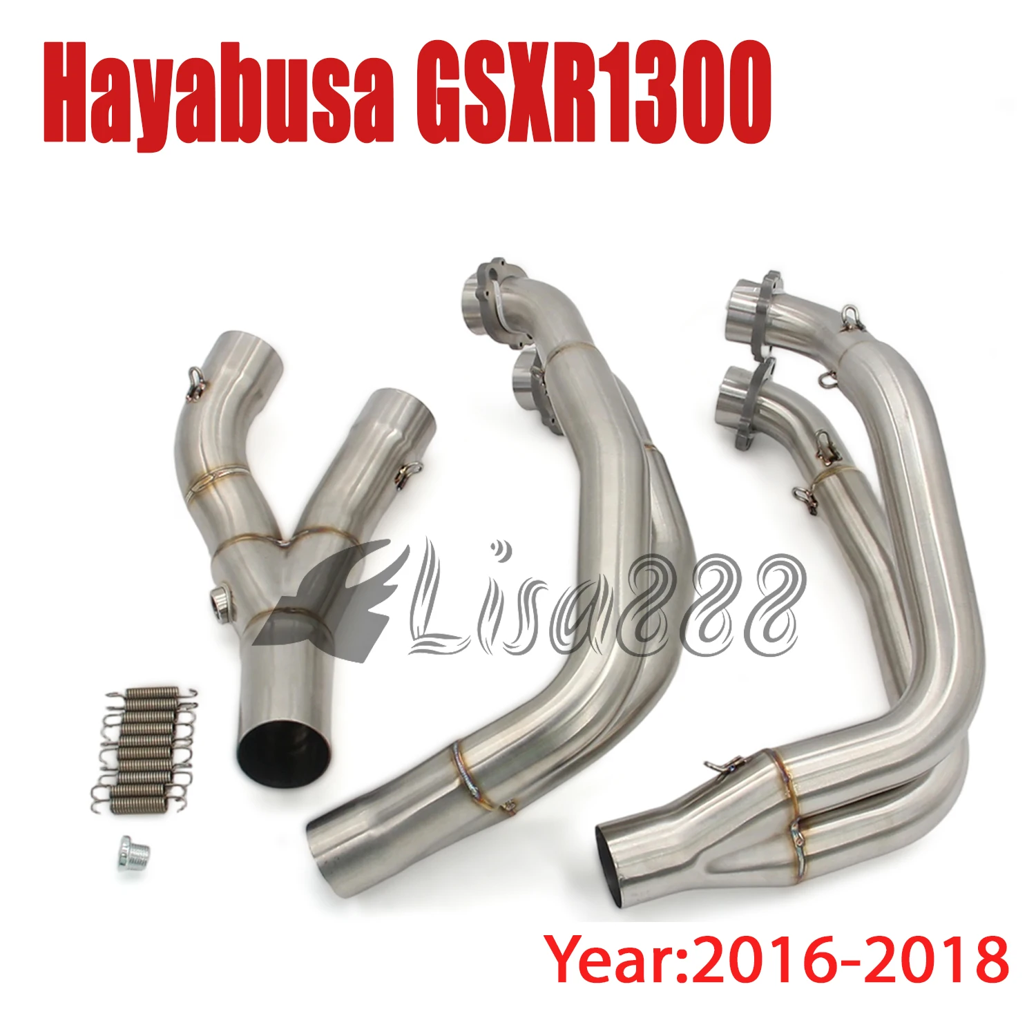 Tubo de enlace de escape inoxidable Hayabusa GSX1300R 2006-2018