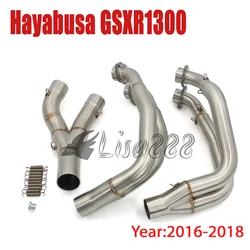 Tubo de enlace de escape inoxidable Hayabusa GSX1300R 2006-2018