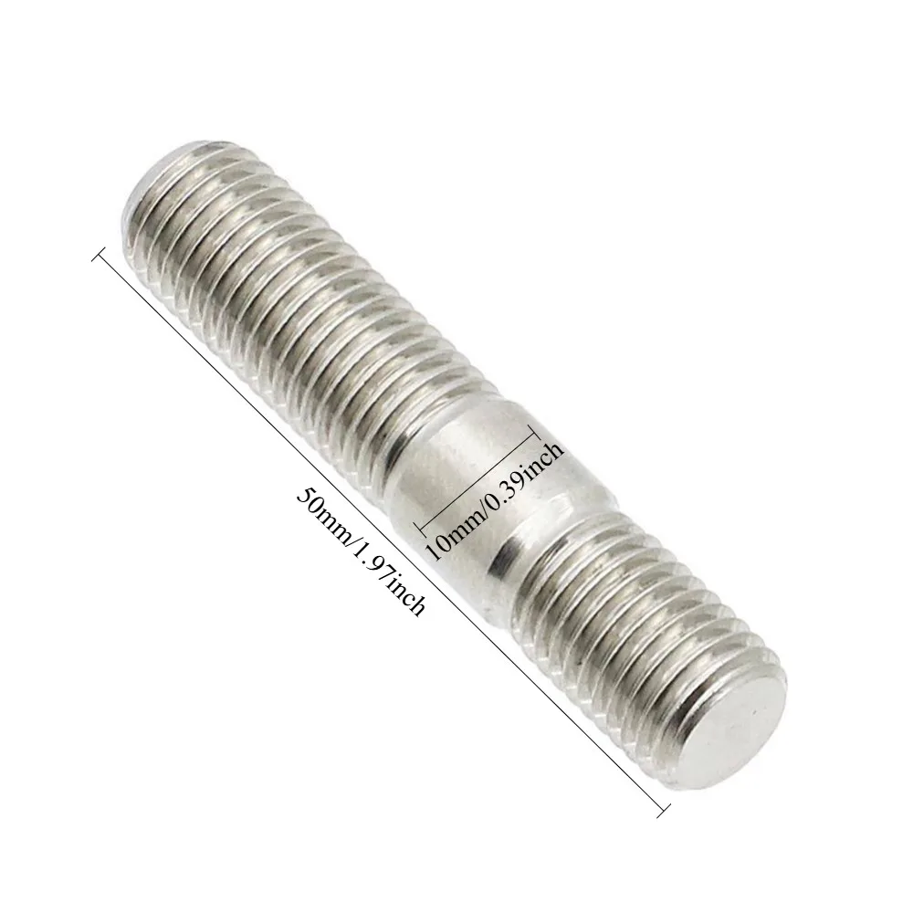 8 Uds. Pernos de escape de acero inoxidable M10x1,25 de 10mm y brida de colector de tuerca dentada para Toyota Honda Nissan - imagen 4