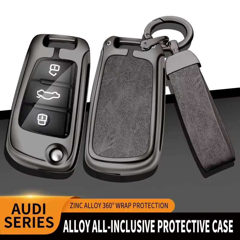 Funda cuero y aleación zinc para mando Audi A3 8P 8V S3 Q3 Q2 TT