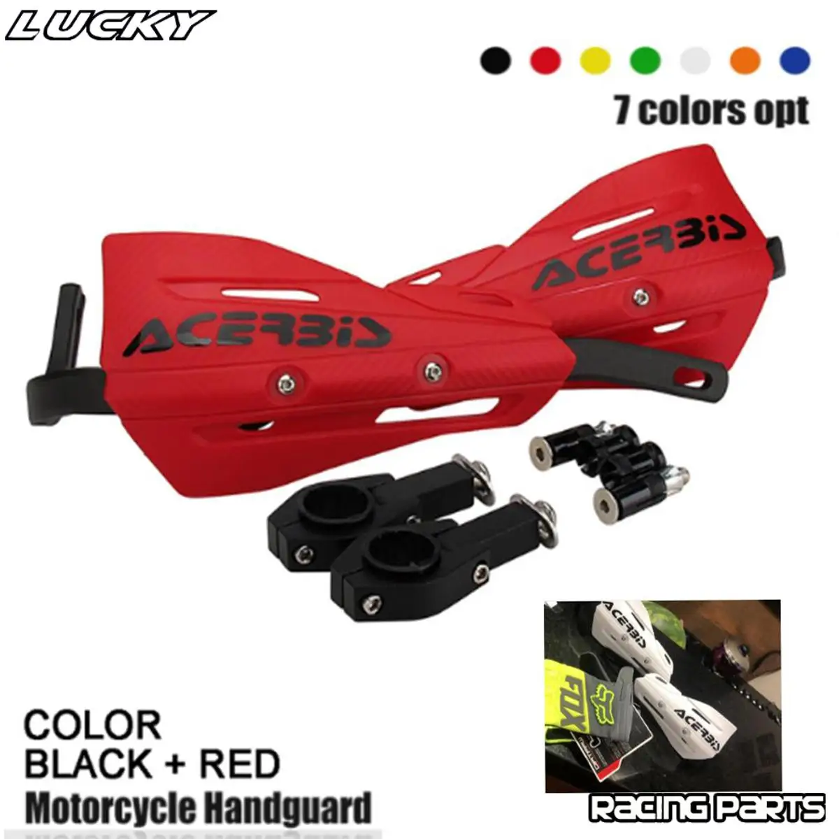 Protector manillar enduro compatible Yamaha KTM EXC SXF KLX - imagen 2