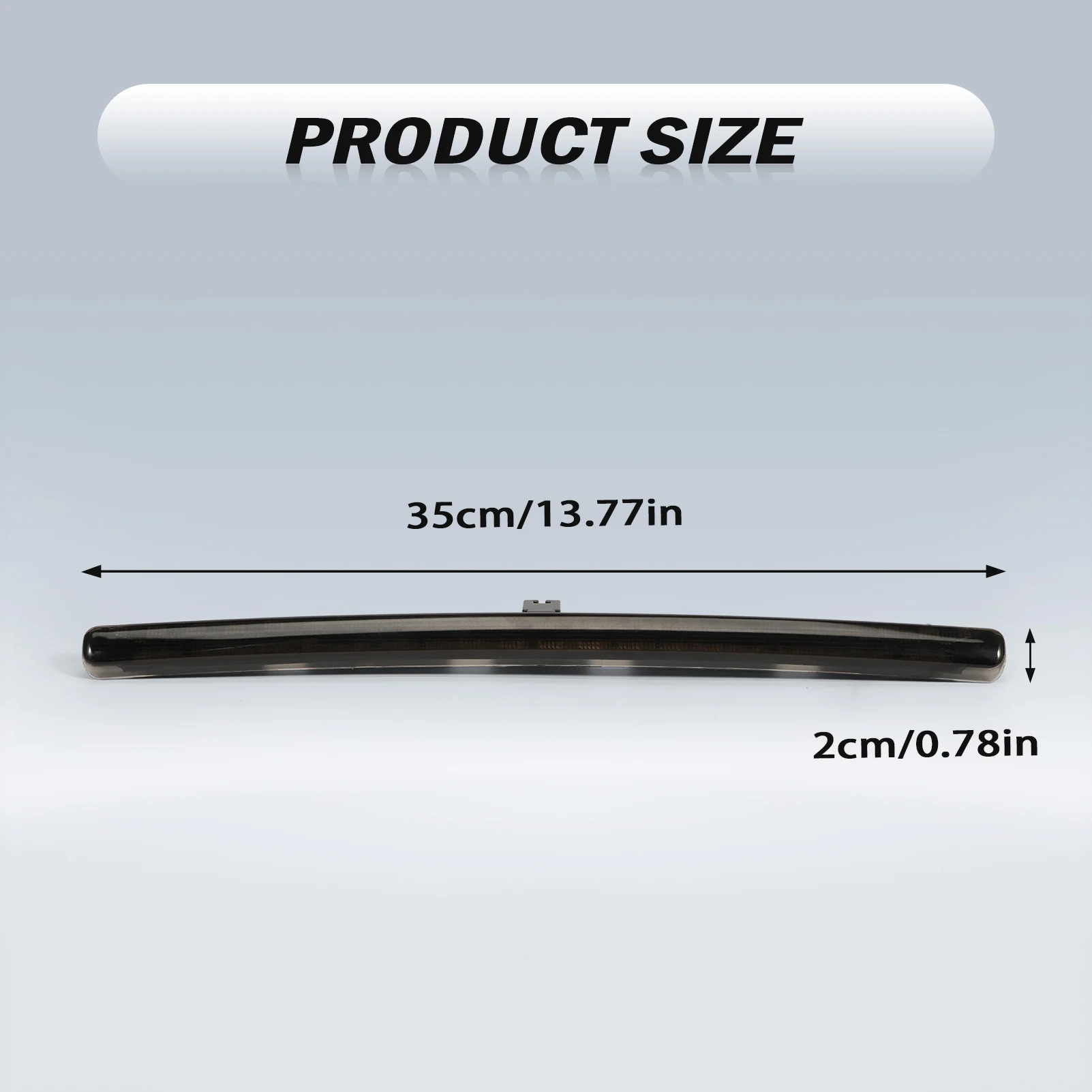 Tercera luz de freno LED negra Mini Cooper R52 Convertible 2003-2008