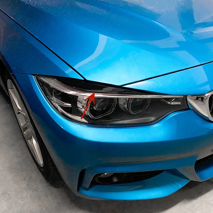 Pari Pegatina de faro estilo malvado – BMW 4 F32/F33/F36 2014-2020 - imagen 4