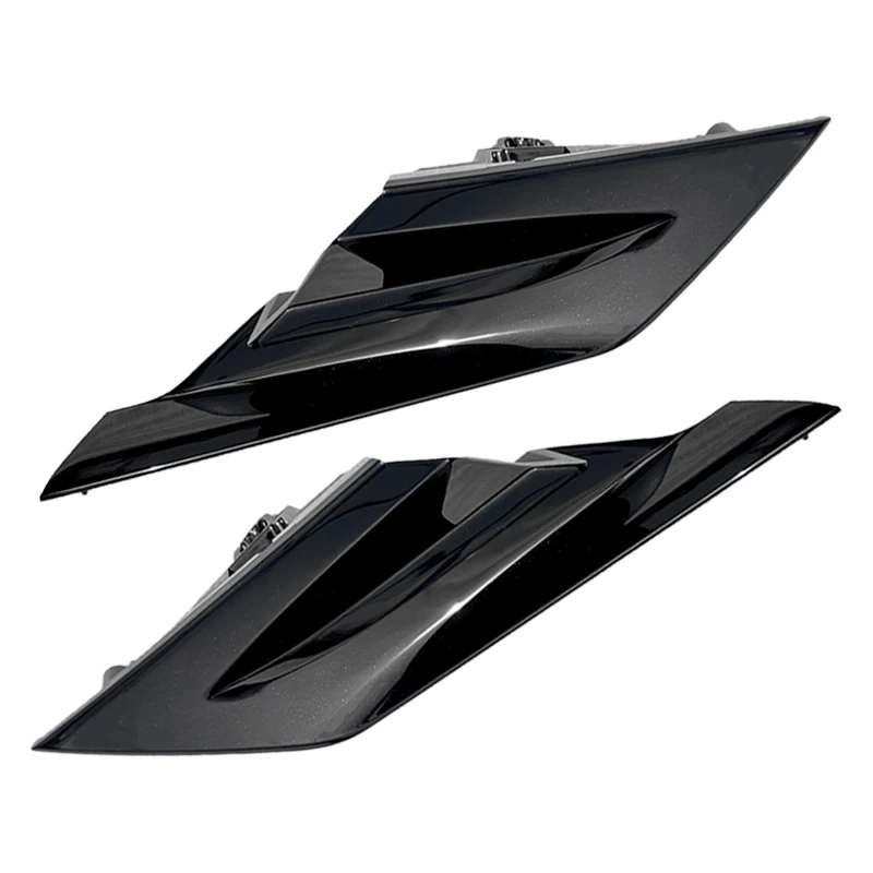 Para Toyota Camry 2018 2019 2020 coche negro brillante faro delantero rejilla lateral moldura cubierta embellecedora - imagen 5