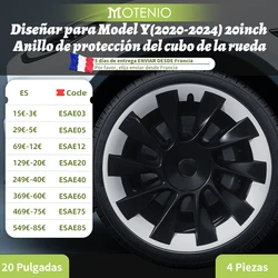 Protector completo de llanta 20 pulgadas para Tesla Model Y 2020-2024