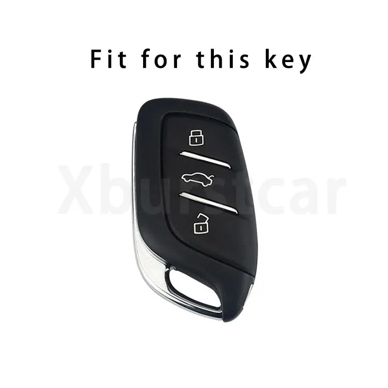 Funda de TPU con diseño de fibra de carbono para llave de coche