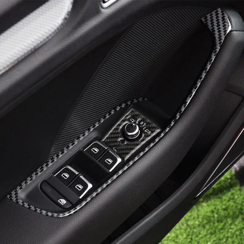 Embellecedor elevalunas de fibra de carbono para Audi A3/S3/RS3 8V