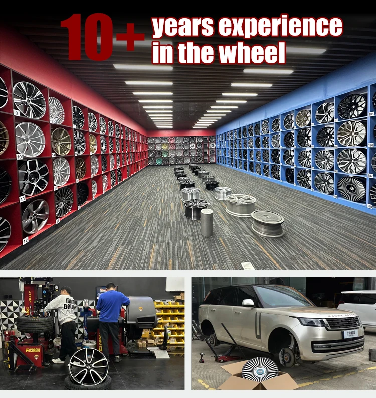 Llantas de bronce satinado forjadas con diseño de cinco radios