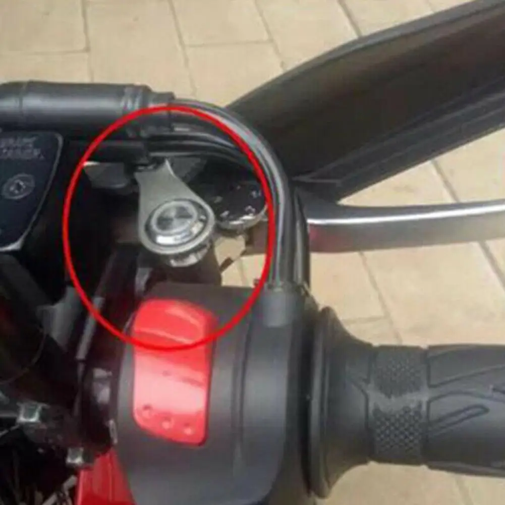 Interruptor manillar moto LED 12V rojo doble destello - imagen 4