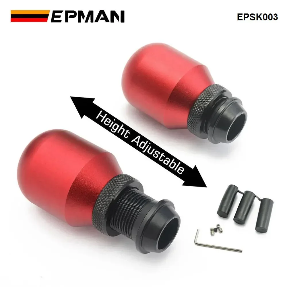 Palanca de cambios EPMAN perilla aluminio – universal ajustable - imagen 3