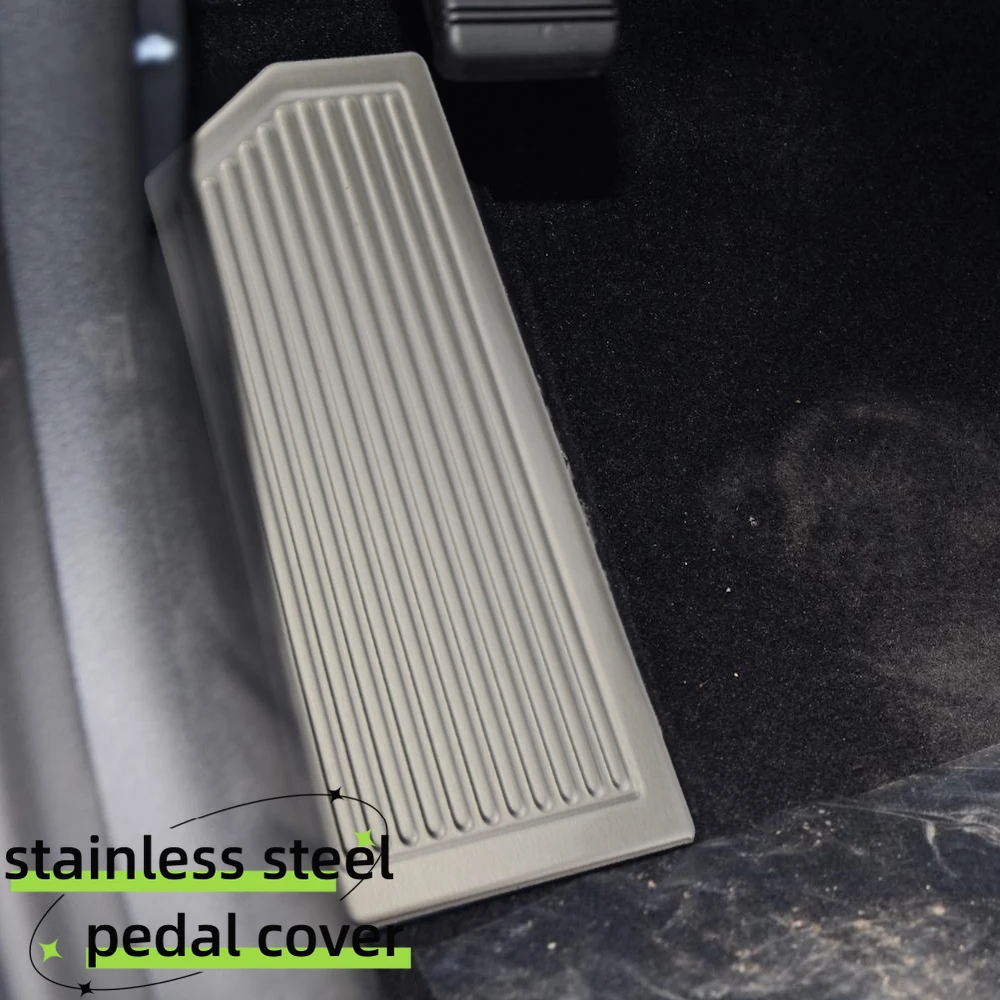 Para Hyundai Tucson 2015 2016 2017 2018 2019 2020 sin perforación de acero inoxidable cubierta de Pedal de reposapiés izquierdo accesorios de almohadilla antideslizante - imagen 3