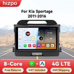 Hizpo Radio 2 DIN Android Auto y CarPlay Kia Sportage III 2011-2016