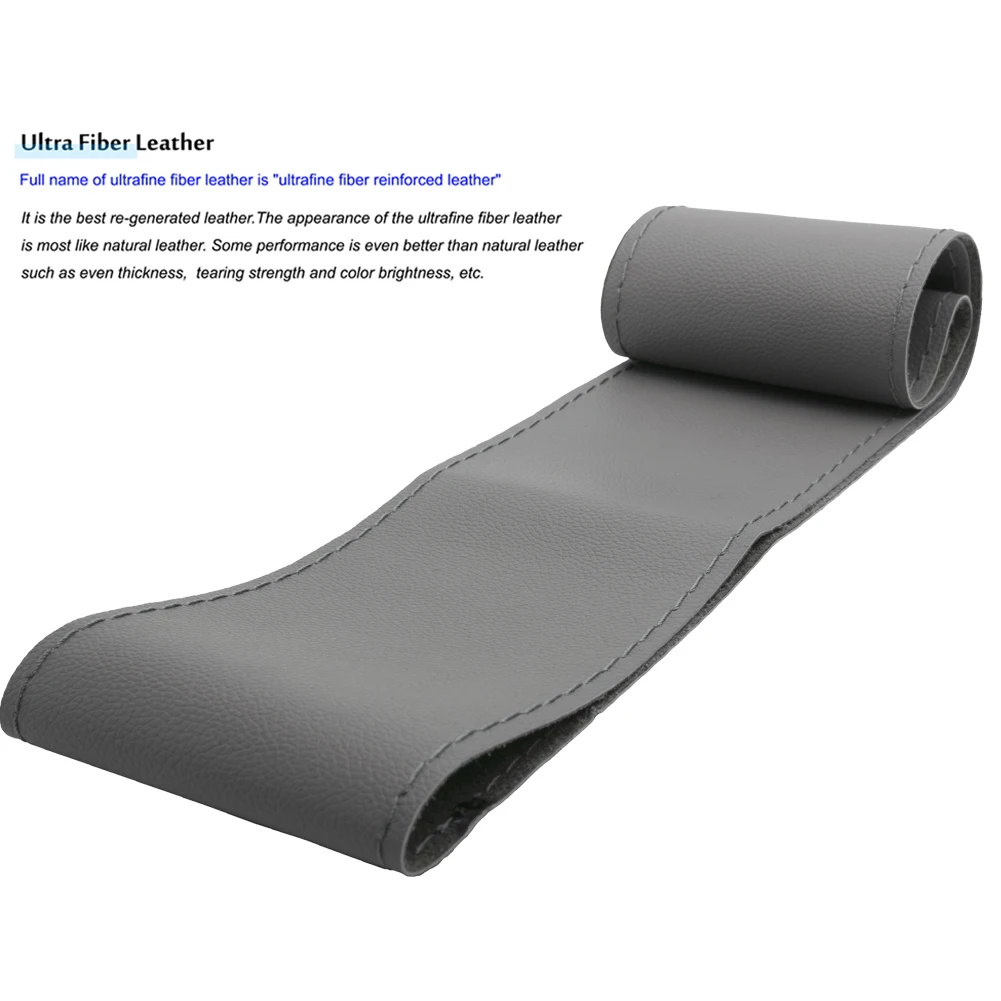 Funda de cuero gris para volante – Kia Rio, Sportage, Solaris - imagen 2