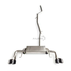 Escape trasero deportivo con válvula para BMW X4 G02 2.0T