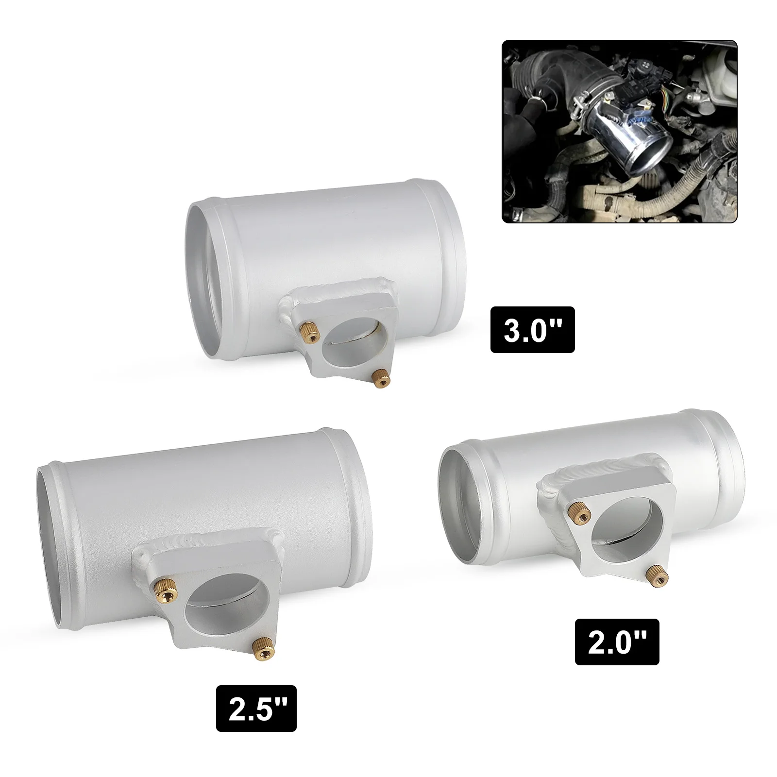 Adaptador MAF con brida para tubo de admisión