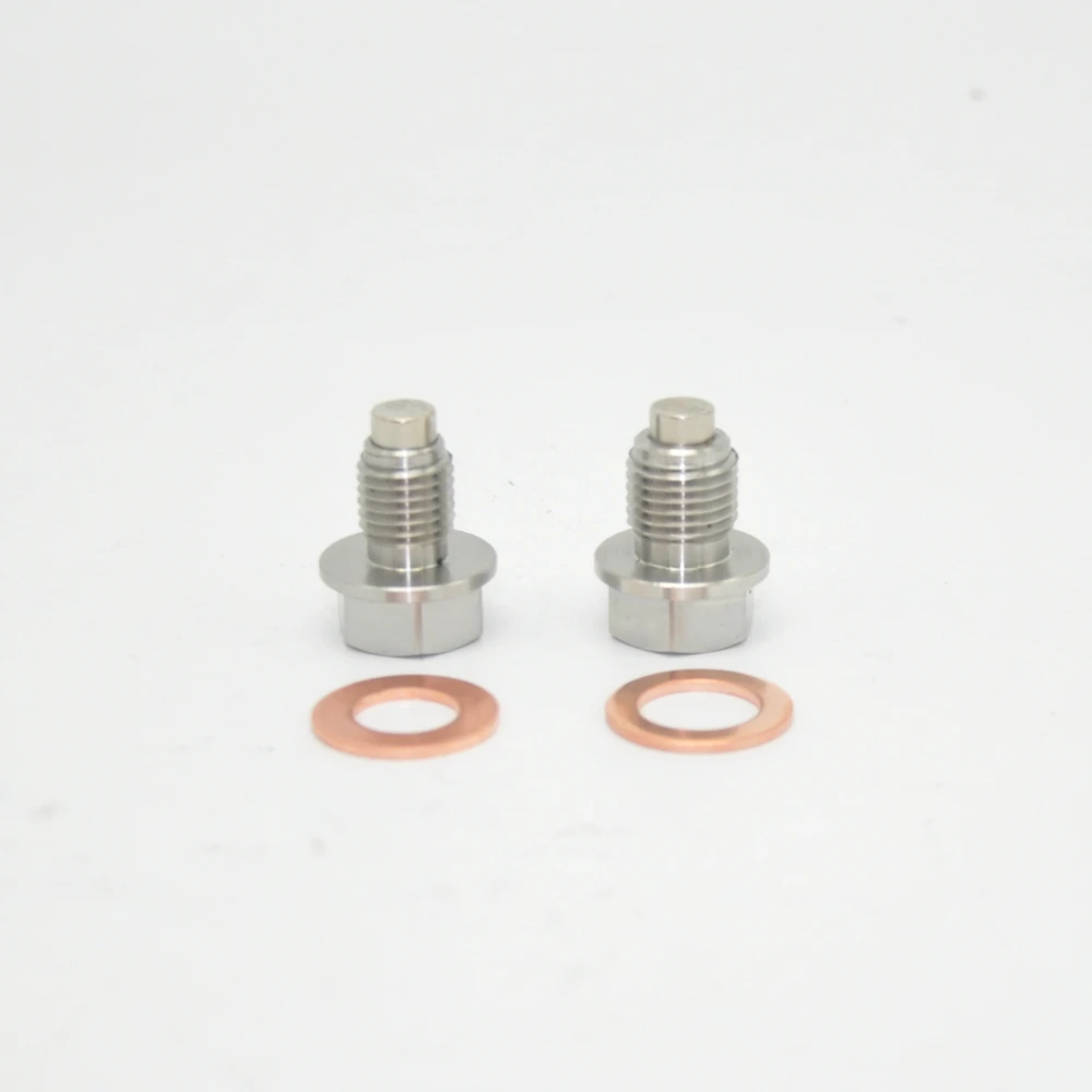 Tornillo tapón de cárter inoxidable M12/M14 con junta de sellado - imagen 2
