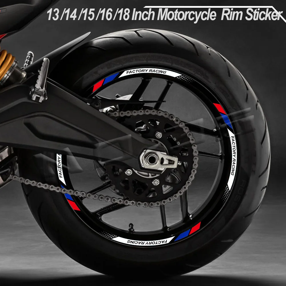 Cinta reflectante para llantas de moto Honda y Yamaha - imagen 2