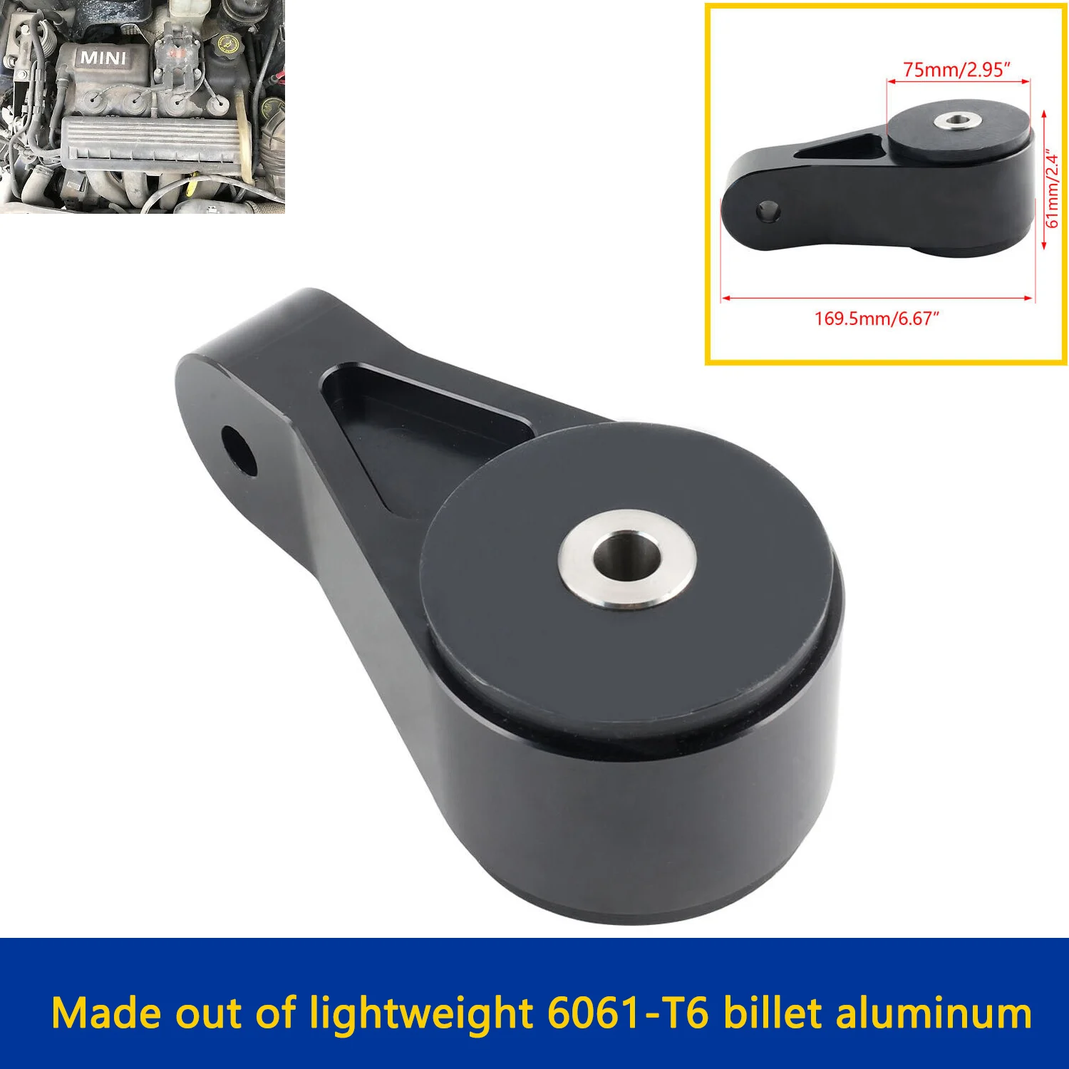 Soporte inferior de motor reforzado para Mini Cooper R53 2002-2006