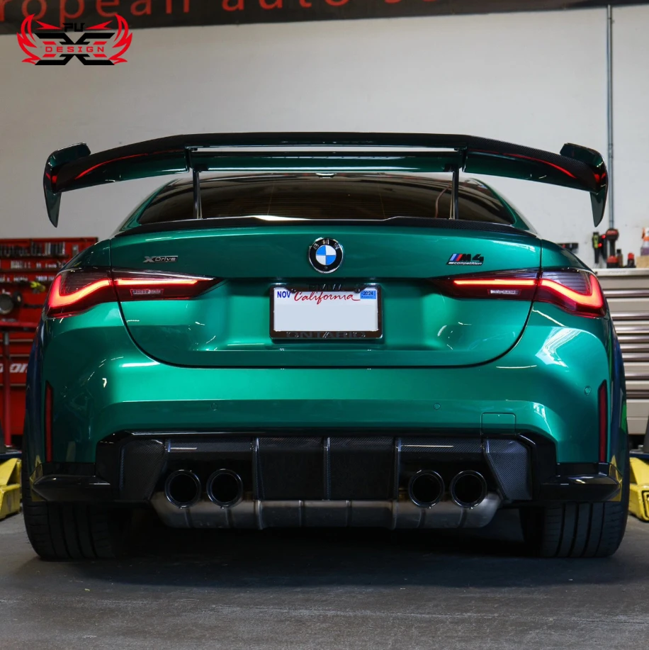 Alerón trasero fibra carbono seca estilo AD para BMW G80 M3 G82 M4 - imagen 2
