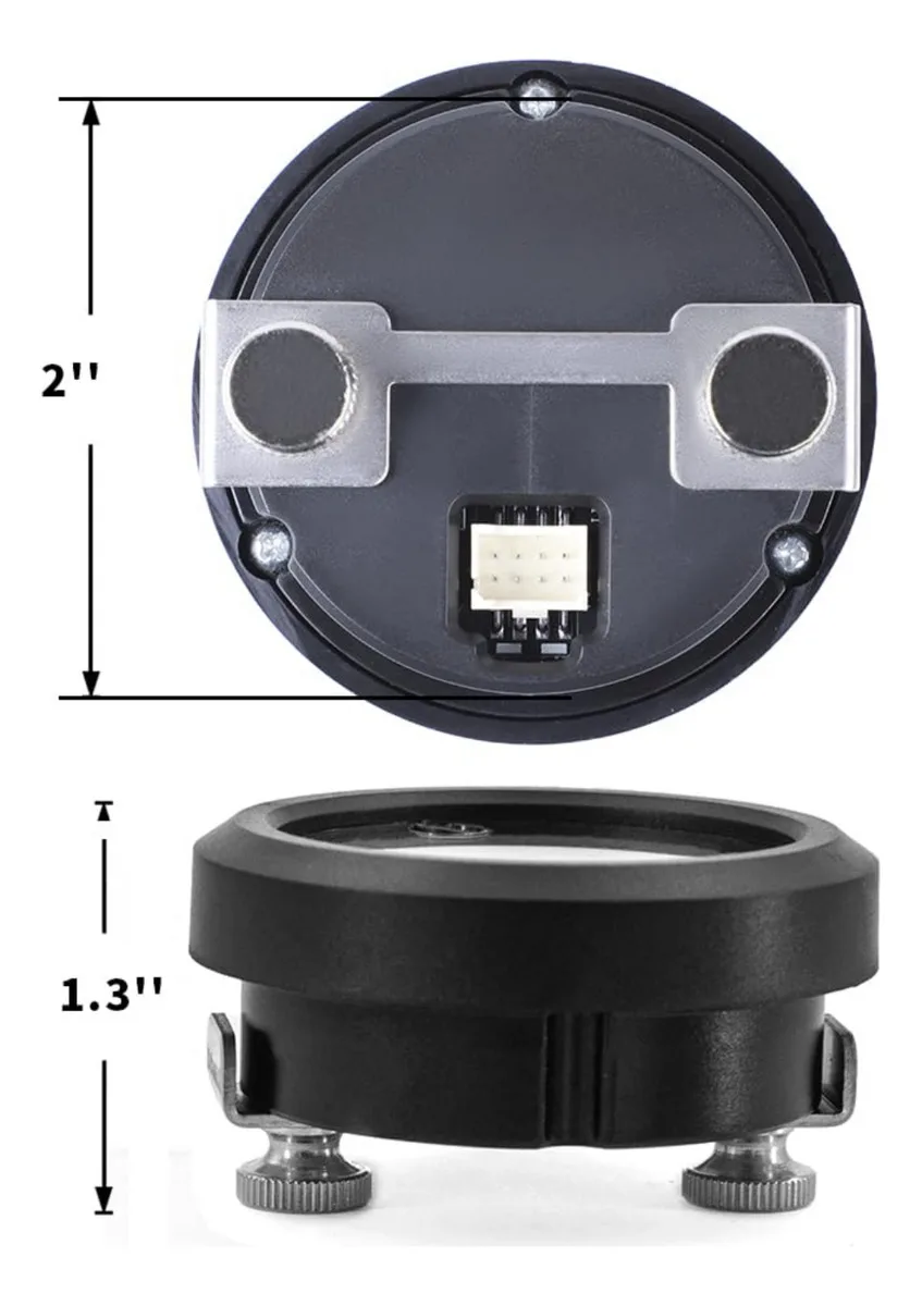 Manómetro doble ultrafino BAR/PSI para suspensión neumática - imagen 5
