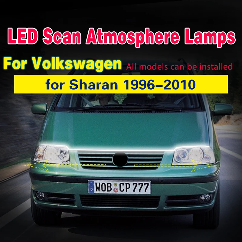 Tira LED para capó VW Sharan 1996-2010 – luz diurna 12 V