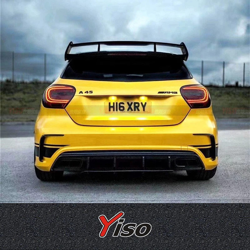 Spoiler superior de fibra de carbono estilo AMG para Mercedes-AMG A45 W176 2012-2017 - imagen 3