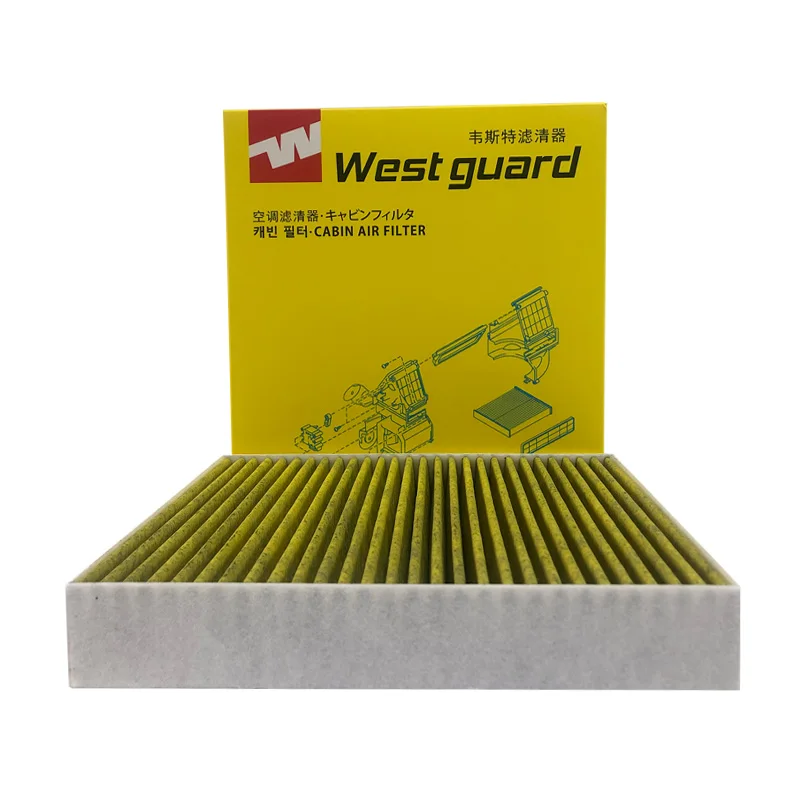 WESTGUARD filtro de cabina de carbón activado para NISSAN JUKE F16 MICRA V K14 Renault CLIO 4,5 LOGAN 2 K8 DUSTER HM CUK22011 MK2190P - imagen 2