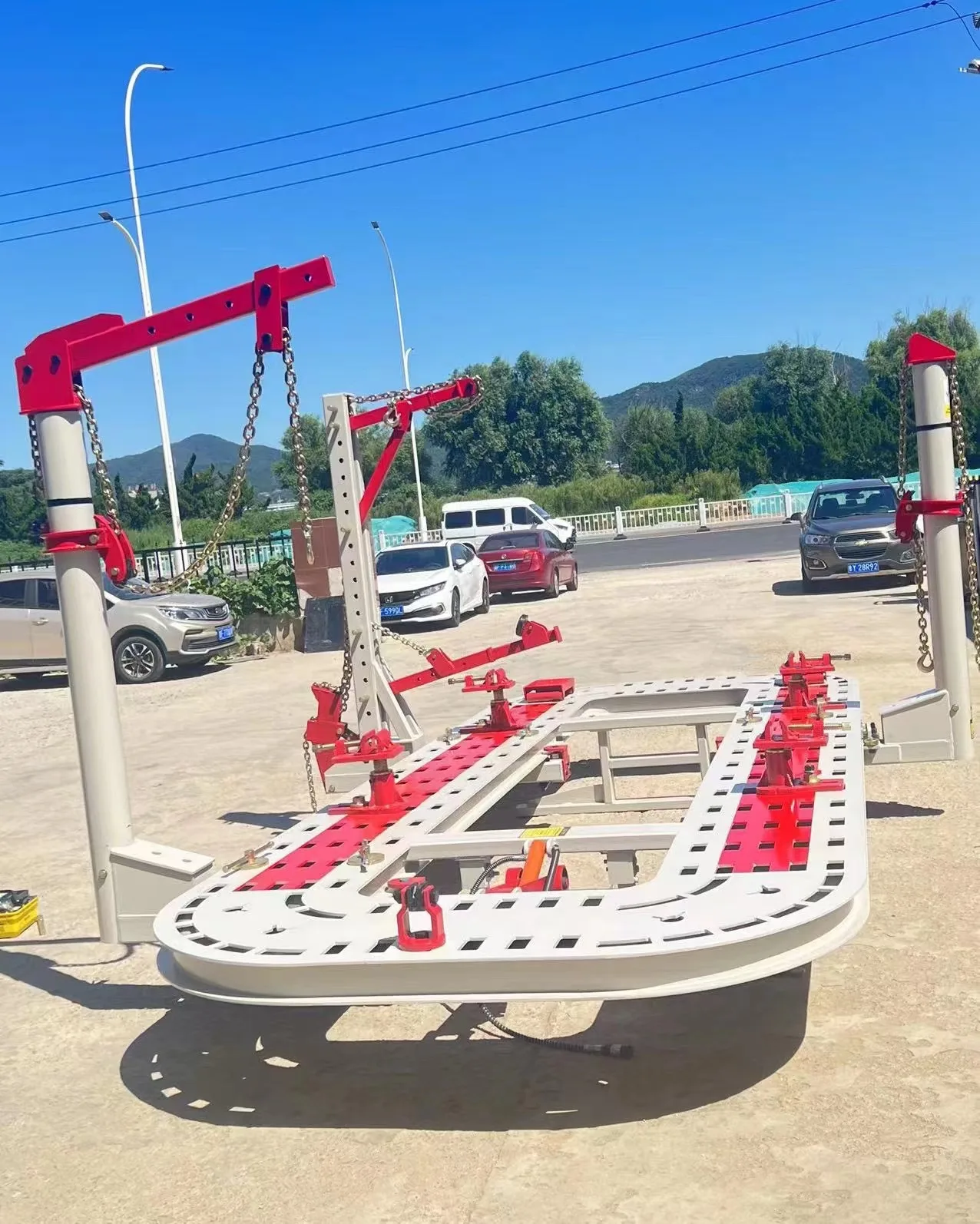 Tienda de trabajo, máquina de reparación de marcos de tres torres - imagen 4