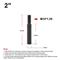2inch and M12X1.25