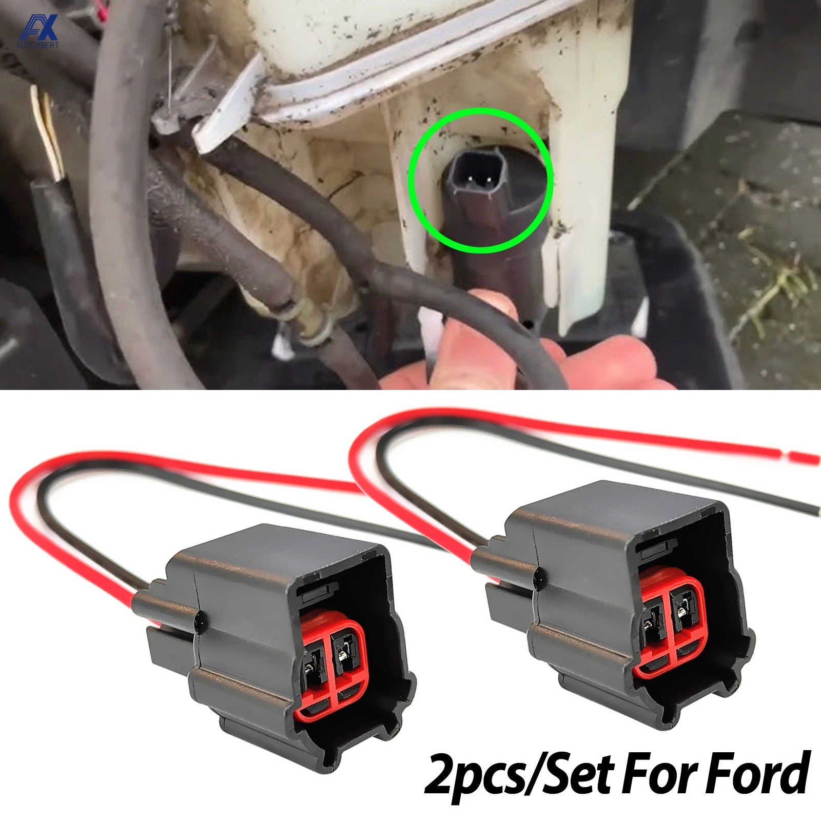 Conector bomba limpiaparabrisas Ford Transit Focus Kuga Mondeo