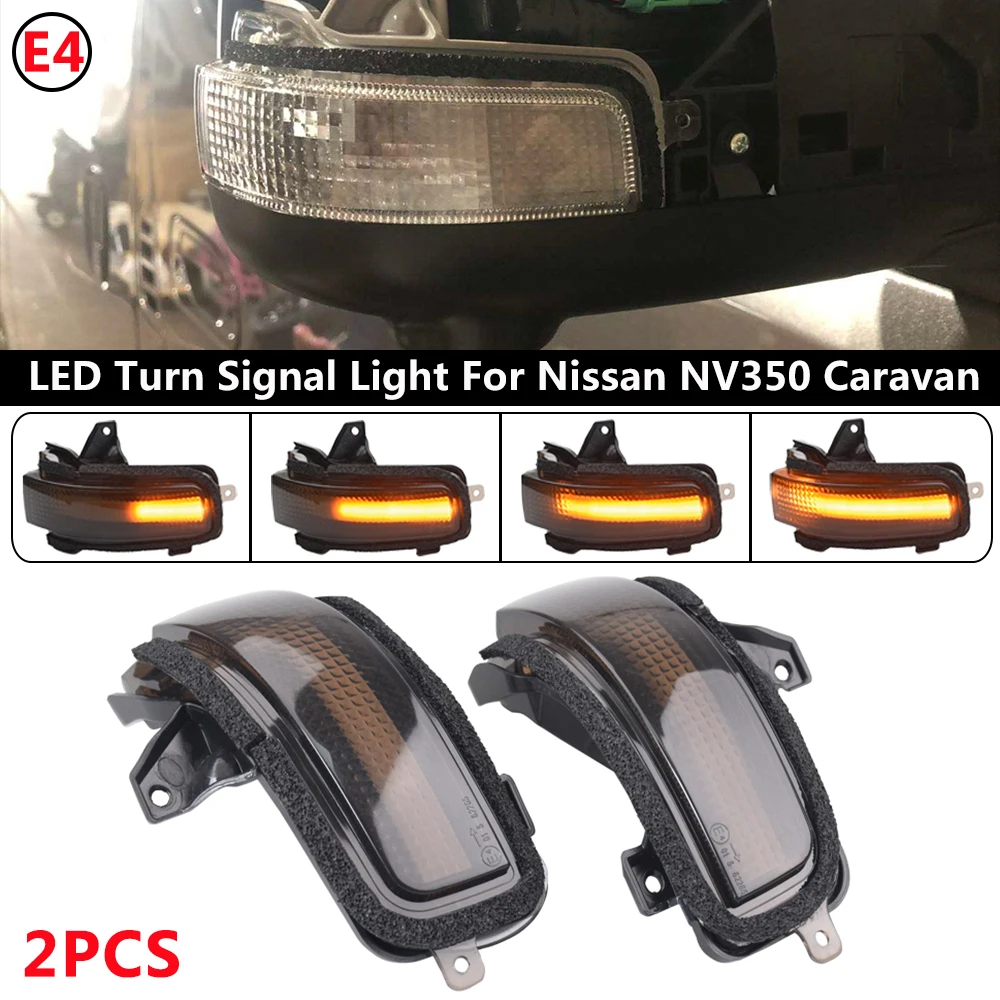 Intermitente LED dinámico de espejo para Nissan NV350 Camper - imagen 4