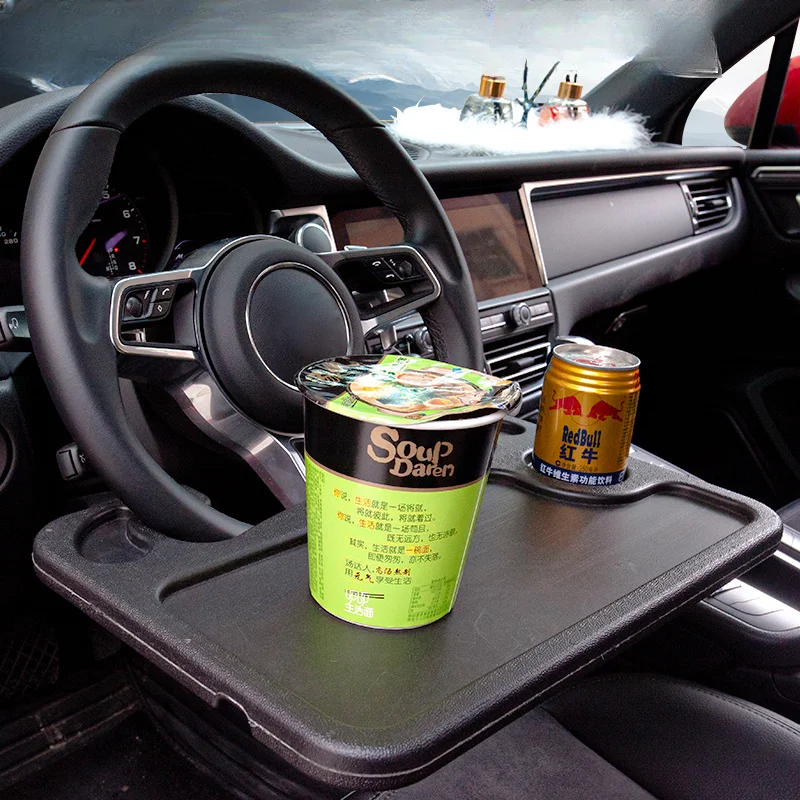 Mesa de comedor con volante de coche y soporte para portátil - imagen 3