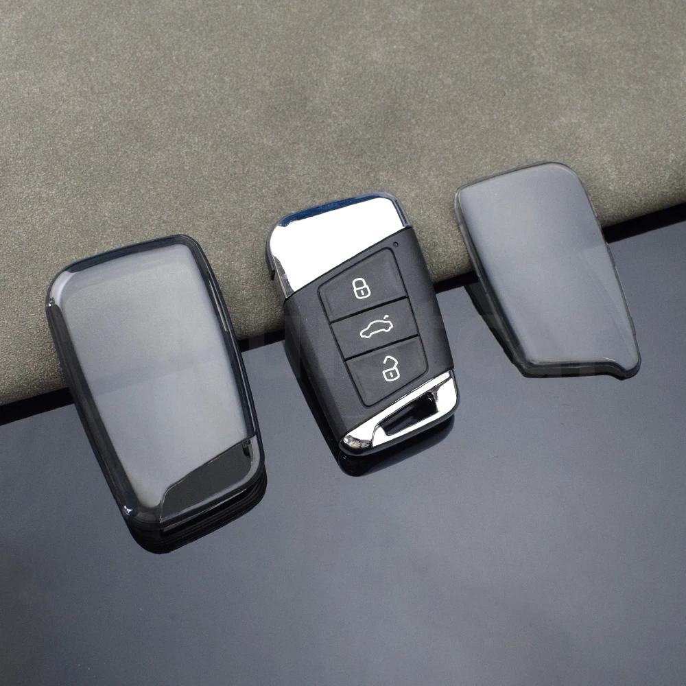 Funda TPU transparente para llave de coche VW Passat B8, Polo y Tiguan - imagen 4