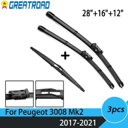 Limpiaparabrisas delantero y trasero – Peugeot 3008 Mk2 (2017-2021)