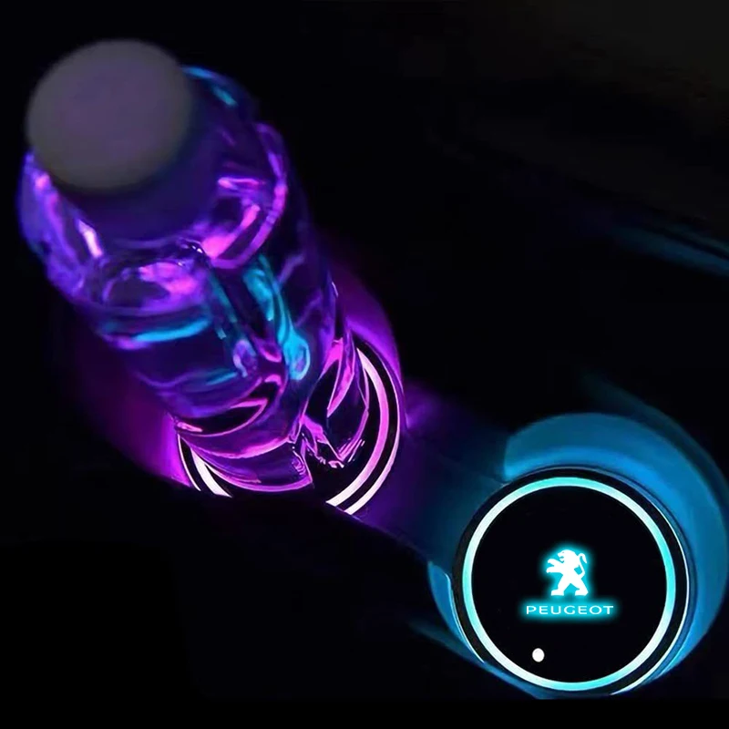 Alfombrilla portavasos Peugeot con rejilla de sujeción para vaso - imagen 2
