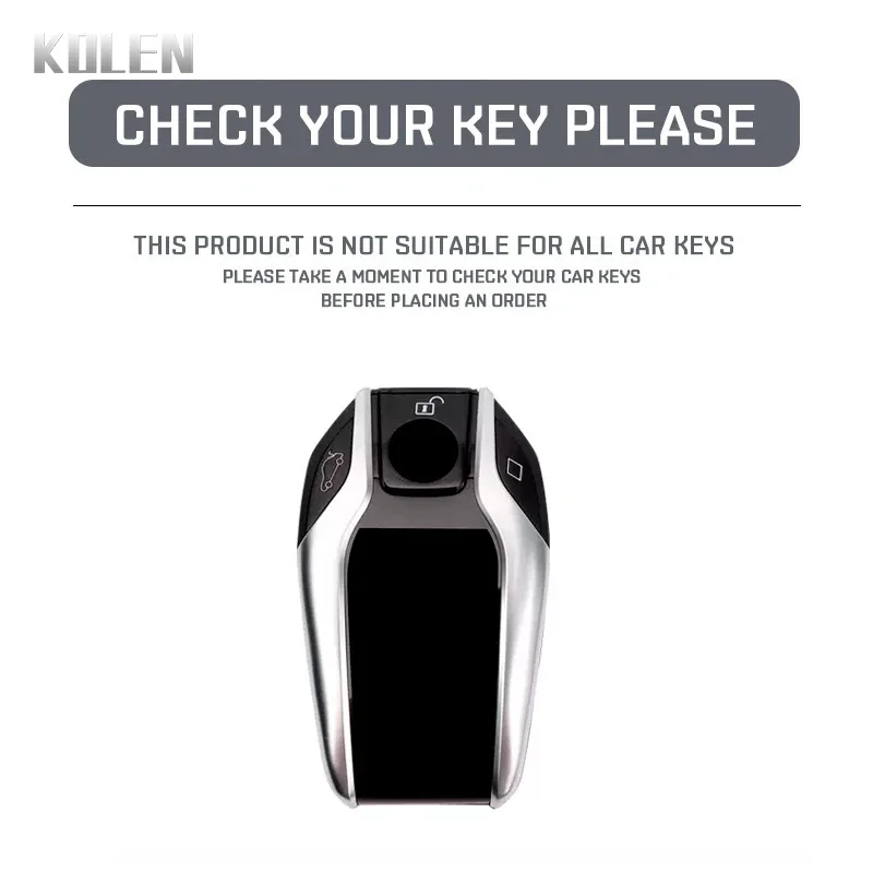 Funda llave BMW fibra de carbono ABS con pantalla LED – G30/G11 - imagen 2