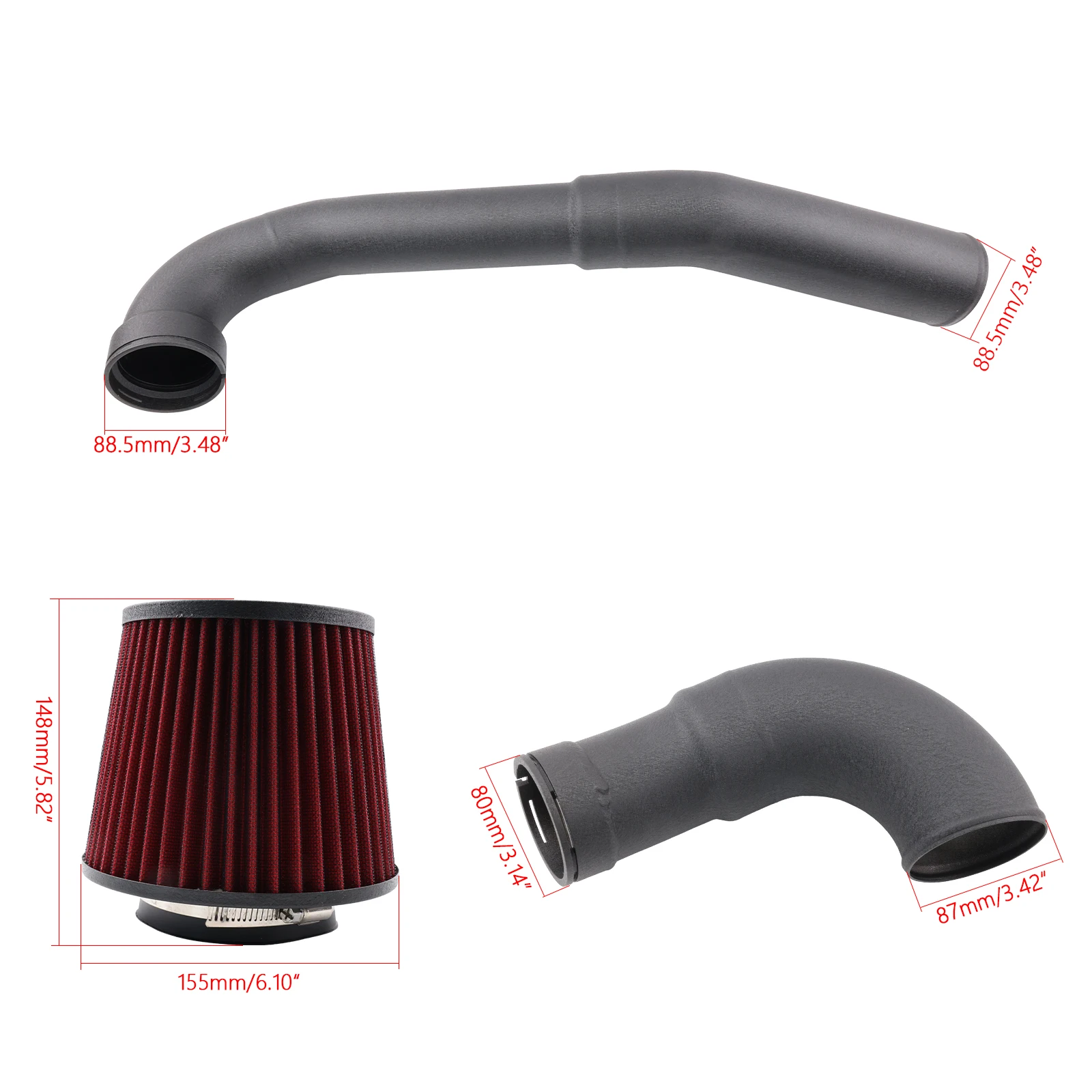 Kit admisión aire frío BMW M2 M3 M4 Competition G80 G82 S58 3.0T - imagen 2