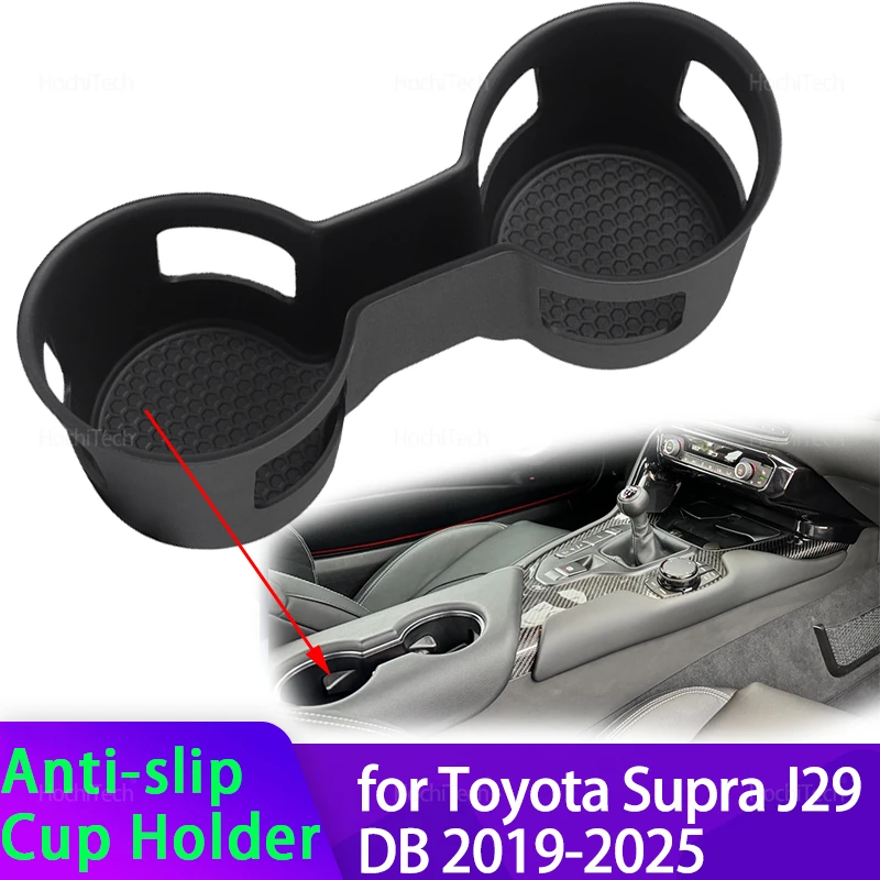 Organizador antideslizante con portavasos para Toyota Supra J29