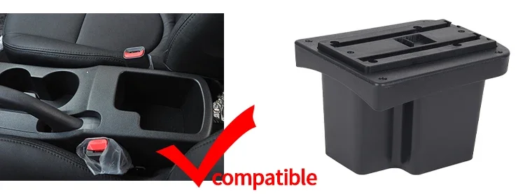 Reposabrazos para consola central con compartimentos