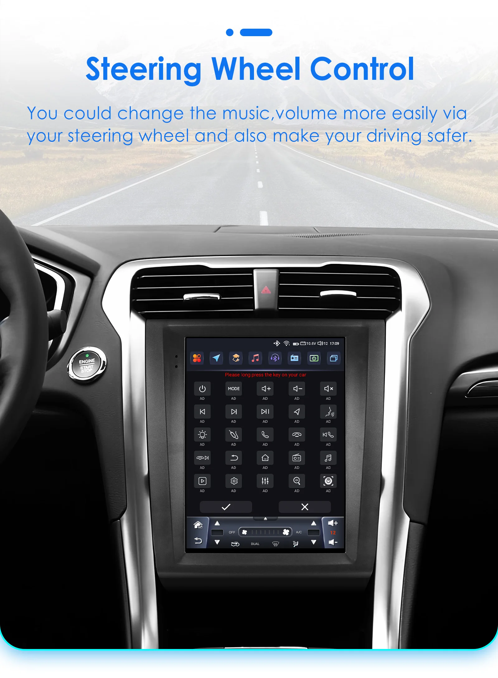 Radio CarPlay y Android Auto de 9,7″ para Ford Fusion/Mondeo MK5 - imagen 5